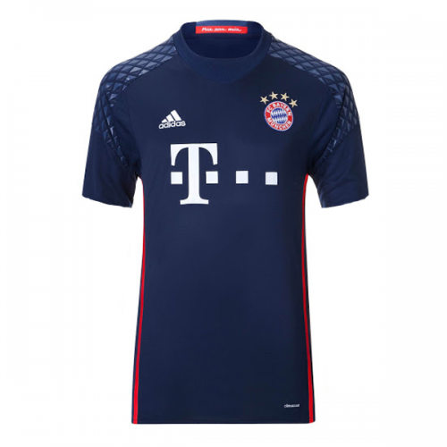 2016-17 Bayern Munich Navy Goalkeeper Soccer Jersey